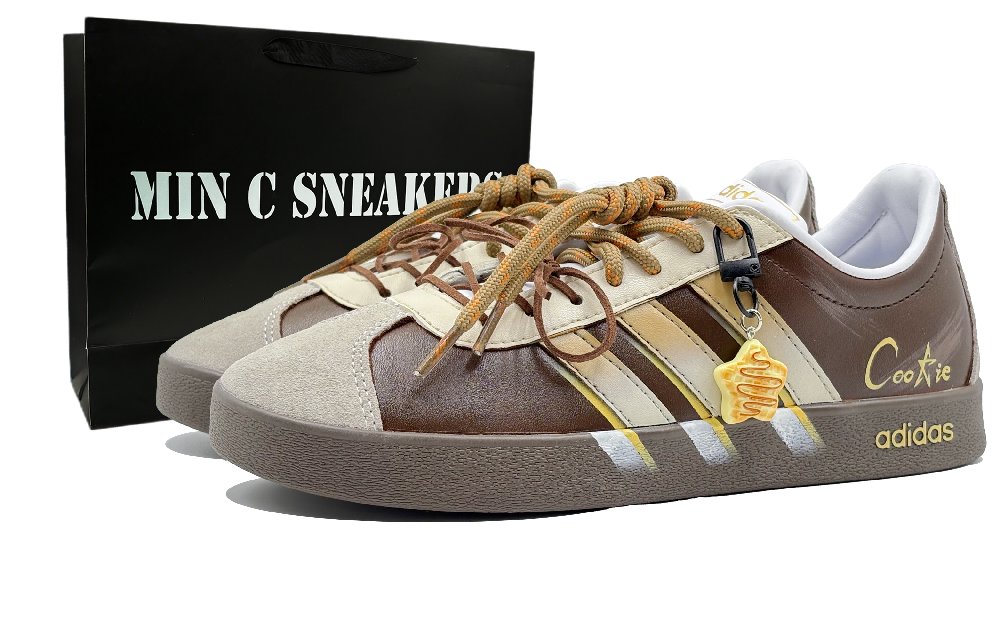 Adidas Vl Court Classic Box, Heospace, Brown Shadow Arts Abrasion Resistant Low Top Skateboard Shoes Unisex Brown