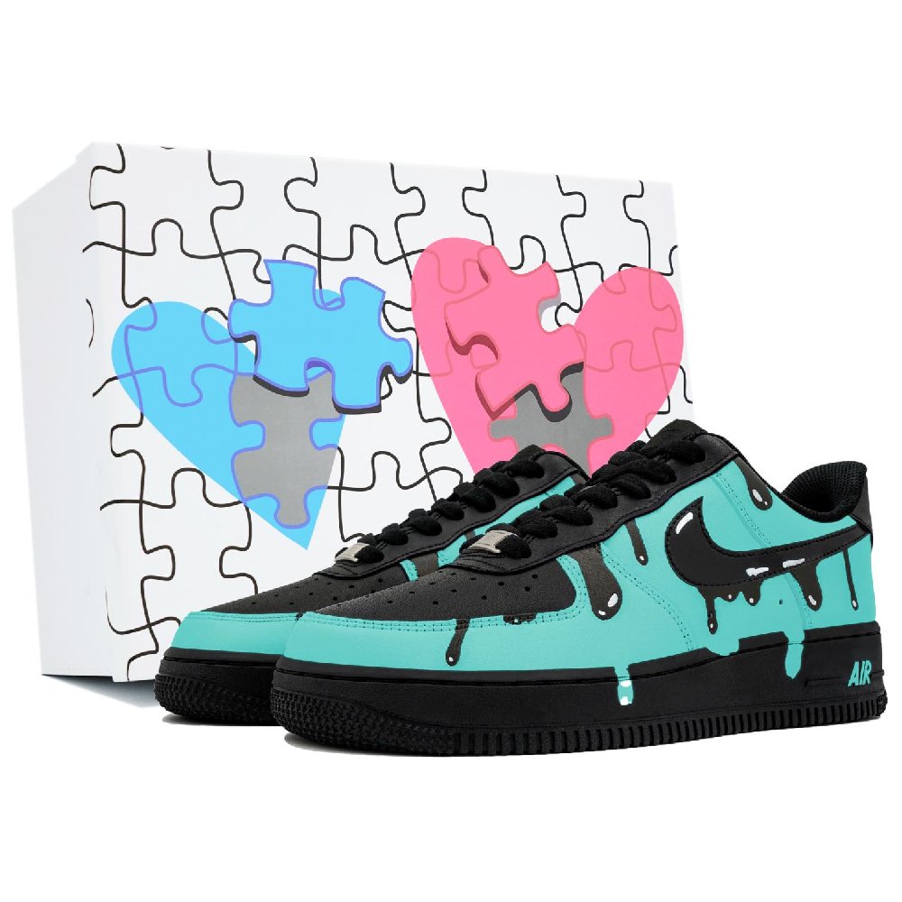Nike Air Force 1 Skateboard Shoes Unisex Low-Top Green