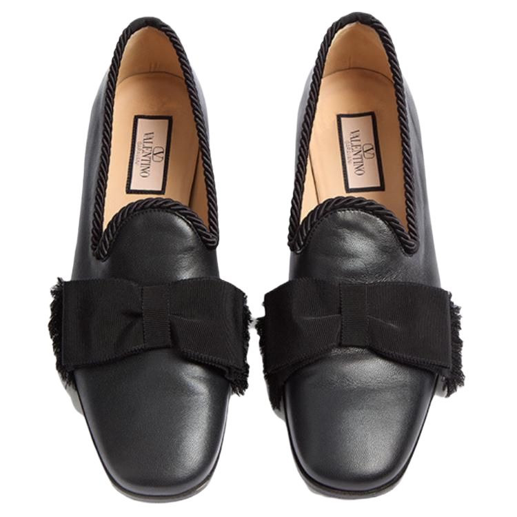 Valentino Fringe Detailed Slip On Loafers