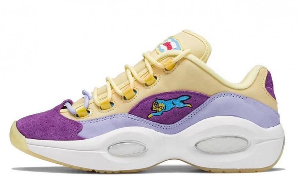 Reebok Question Low Bbc Ice Cream Running Dog Yellow Purple