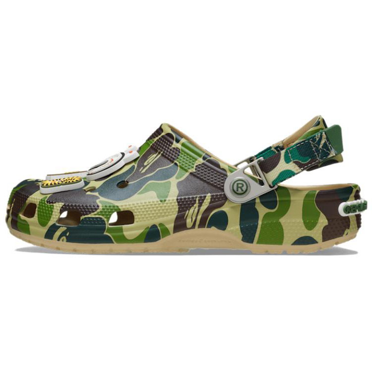 Crocs Classic Clog A Bathing Ape Abc Camo Green