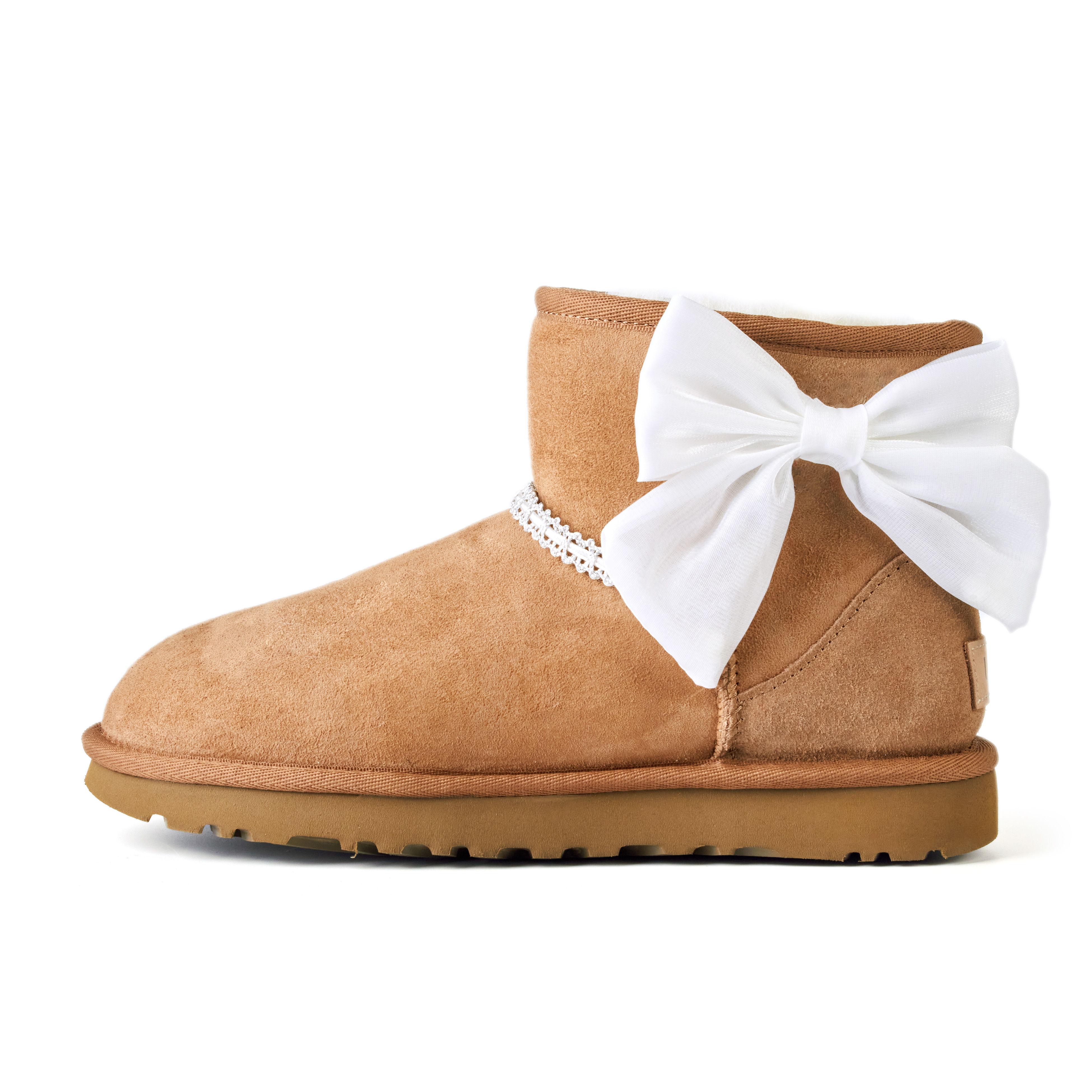 UGG Born Homebody Sister Small Flower Warm And Wear-Resistant Short Snow Boots Women's Caramel