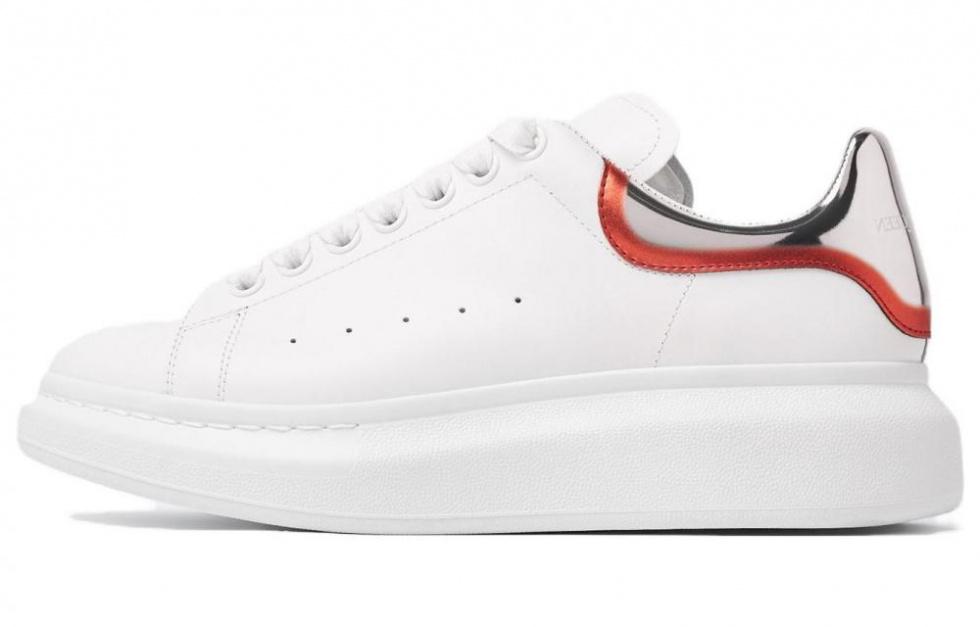 Alexander McQueen Oversized Sneaker 'White Silver Red'