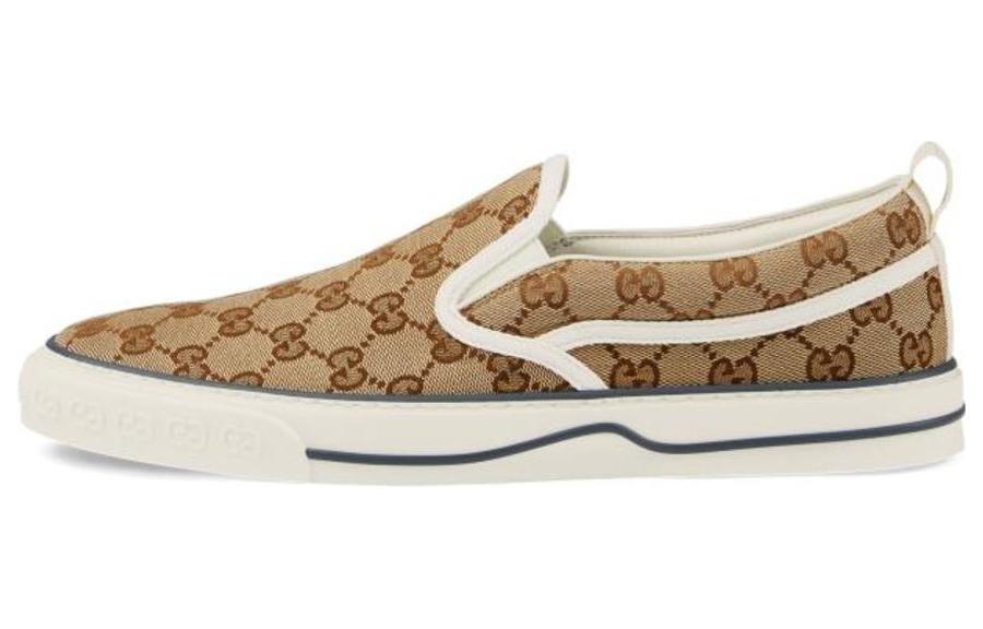 GUCCI Tennis 1977 Slip-On 'Beige Ebony' Men's