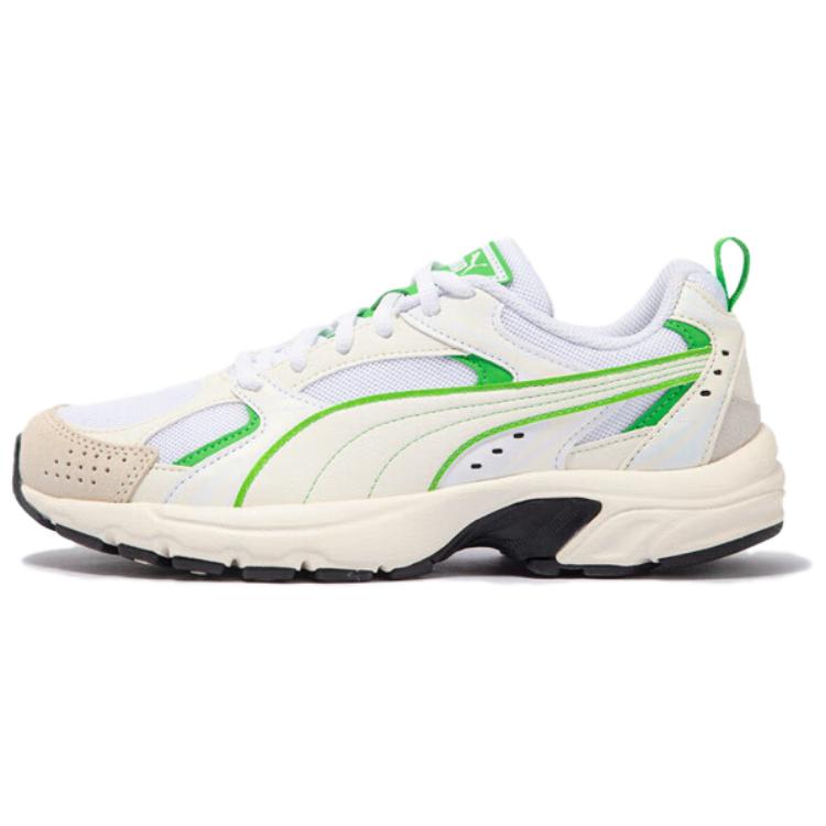 PUMA Milenio Low Top Casual Shoes Unisex White Green