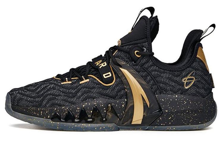 ANTA GH2 Basketball Shoes Men Low Top Black/Gold