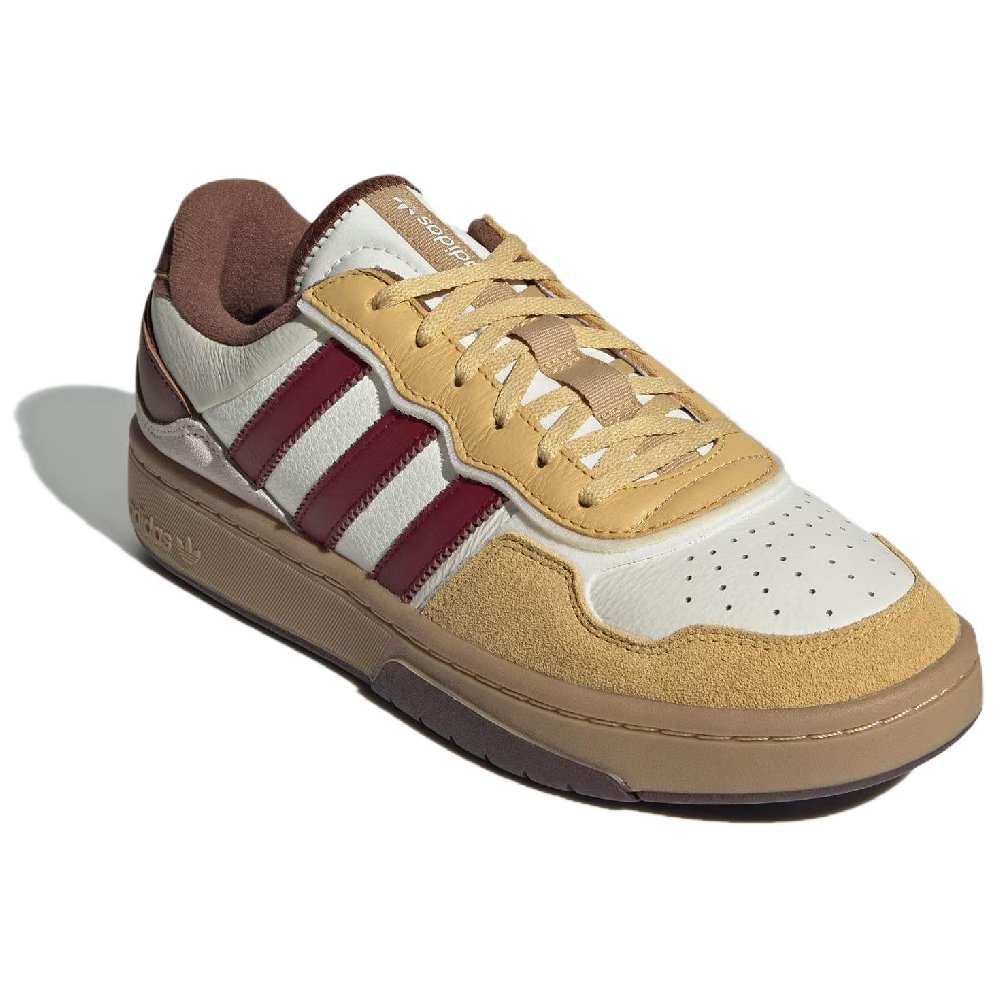 Adidas Originals Courtic Anti Slip Wear Resistant Low Top Skateboard Shoes Unisex Brown