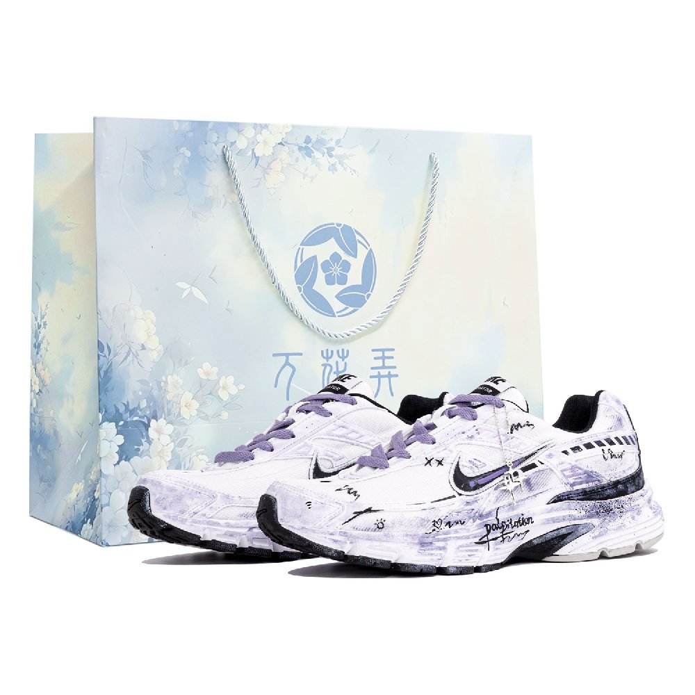 Nike Initiator Abrasion Resistant Low Top Casual Running Shoes Men's White