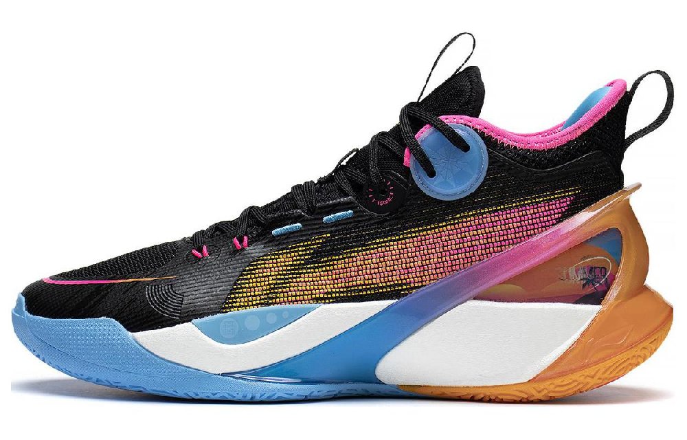 LiNing SONIC 10 Ultra Durable Breathable Mid-Top Basketball Shoes Men's Black Blue Brown