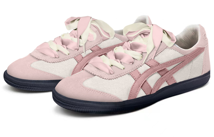 Onitsuka Tiger Tokuten Low Top Skateboard Shoes Unisex Pink Ecru