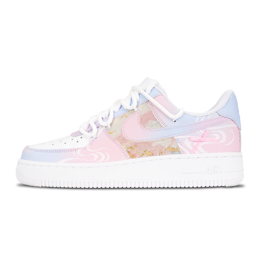 Nike Air Force 1 Misty Rain Slip Resistant, Lightweight, And Breathable Low Top Skateboard Shoes Women's Pink