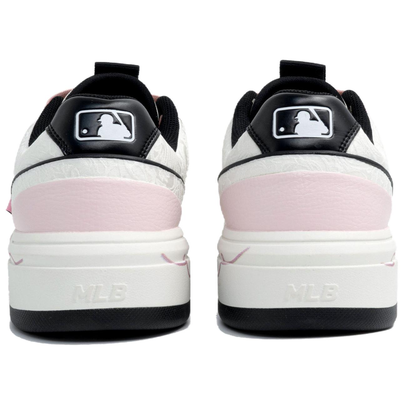 MLB Chunky Liner LTDZ Love, Shopping Bag Anti Slip Wear Resistant Low Top Skateboard Shoes Unisex Pink White