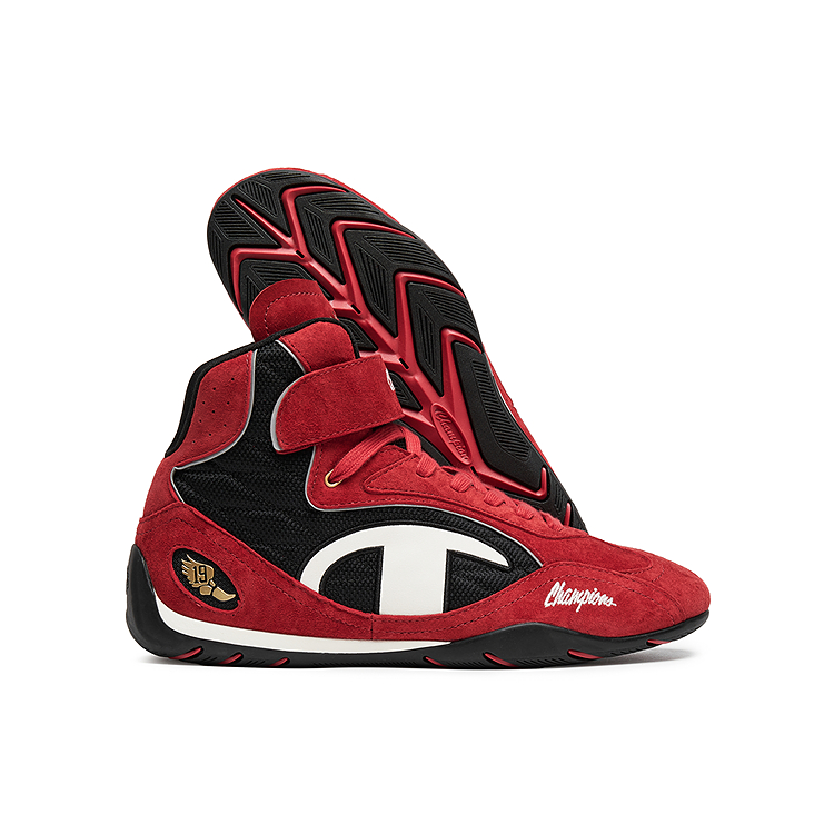 Champion High top Casual Shoes Women's Aurora Red/Black