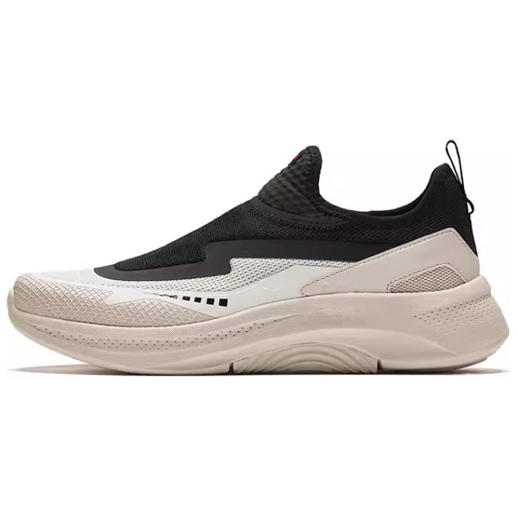 Anta Cushioning Anti-Slip And Wear-Resistant Low-Top Casual Shoes Men's Black White