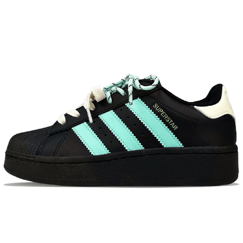 Adidas Originals SUPERSTAR XLG Anti Slip Wear Resistant Low Top Skateboard Shoes Unisex Green