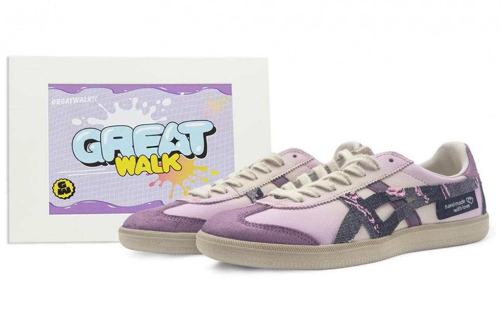 Onitsuka Tiger Tokuten Low-Top Skateboard Shoes Unisex Purple Pink Black