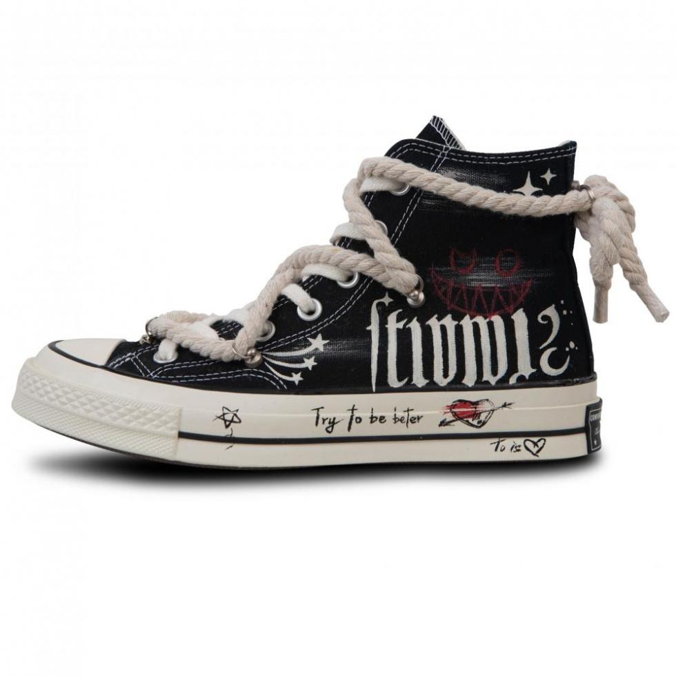 Converse Chuck 70 Lightweight High-Top Canvas Shoes Unisex Black White
