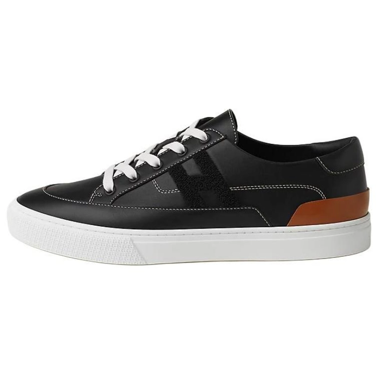 HERMES Deep Low Top Skateboard Shoes Women's Black