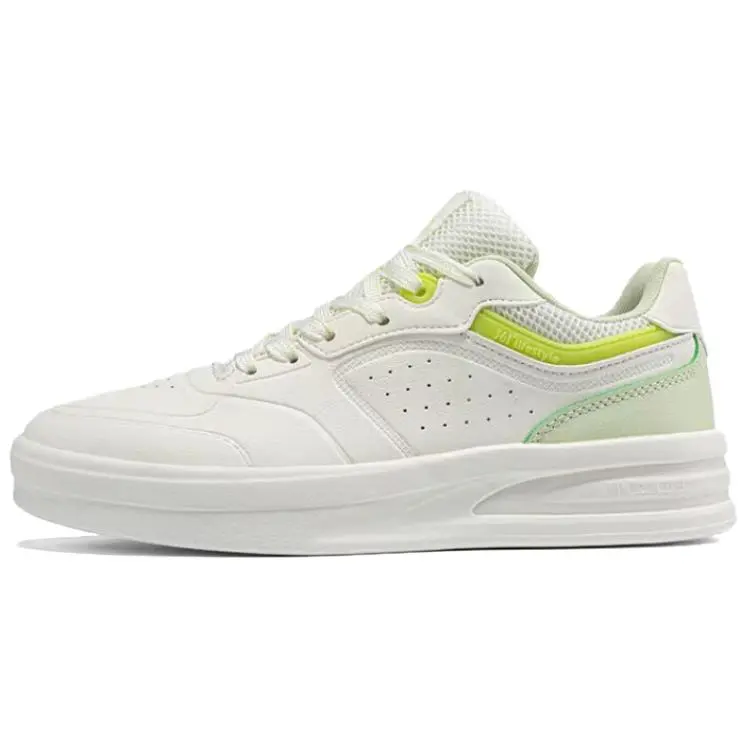 361° Anti Slip Wear Resistant Low Top Skateboard Shoes Women's White Green купить в интернет-магазине Yoocart с быстрой доставкой по России.