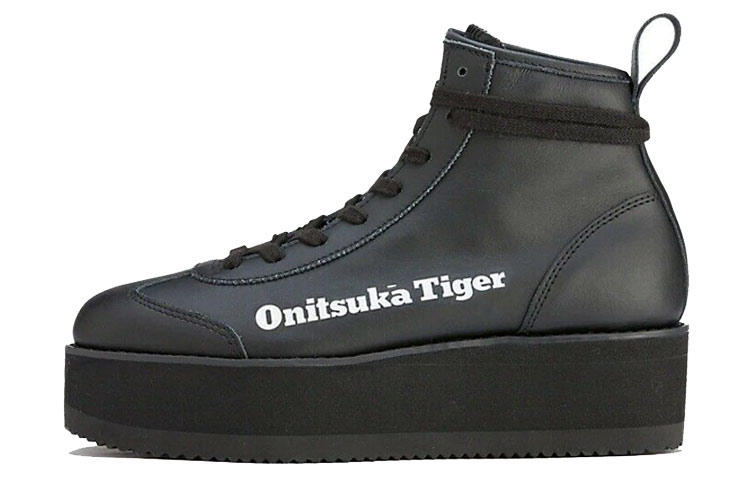 Onitsuka Tiger Delegation Chunk High Top Shoes 'Black Faux Fur' Women's