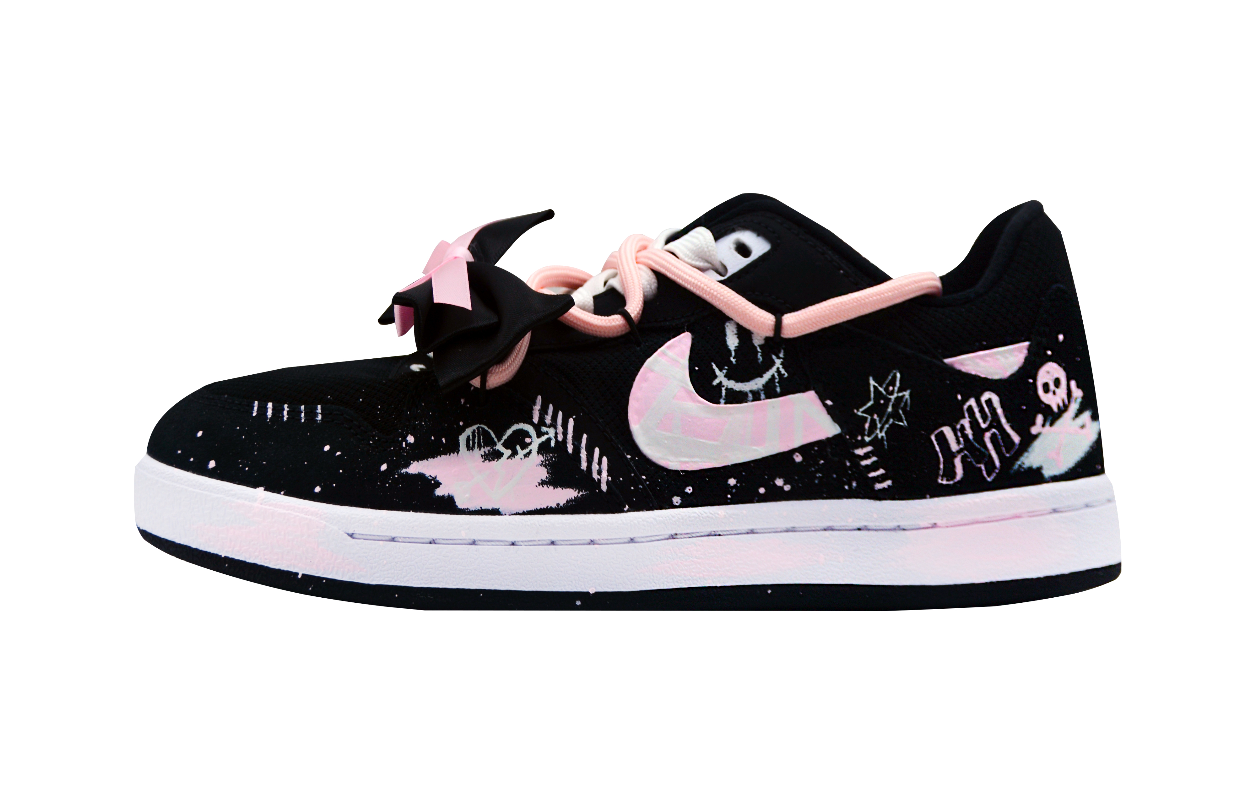 Nike SB Alleyoop Spade Mischievous Ghost Abrasion Resistant Low top Skateboard Shoes Unisex Black