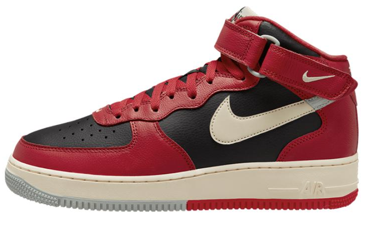 Nike Air Force 1 Mid LV8 Split Black Red