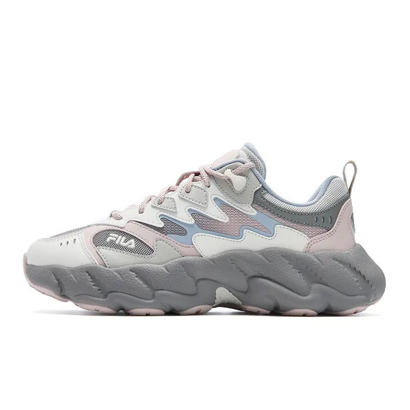 FILA FERN 2 Abrasion Resistant, Breathable, Lightweight Low top Casual Shoes Women's Pink Gray