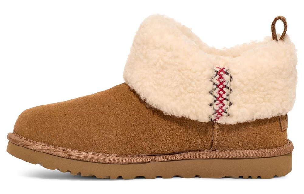 UGG Classic Ultra Mini Boot Heritage Braid Chestnut Women's