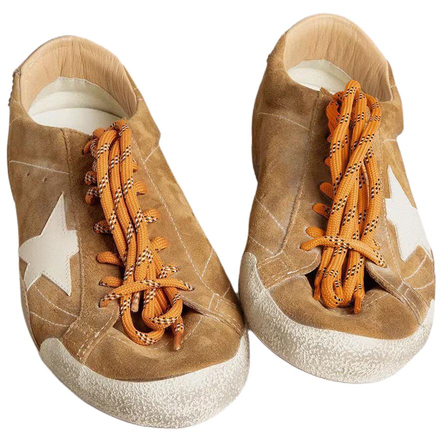 Golden Goose True Star Low Top Casual Shoes Women's Tobacco