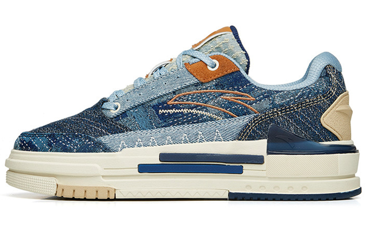 Anta Bump Low-Top Skateboard Shoes Women's Blue