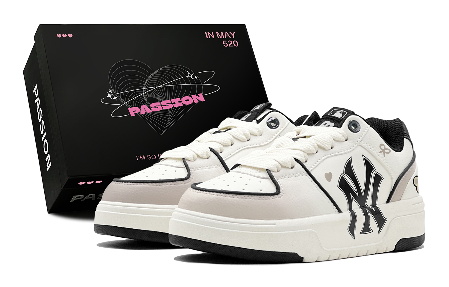 MLB Chunky Liner Romantic Treat, Mocha Bear Abrasion Resistant Low Top Skateboard Shoes Unisex Brown