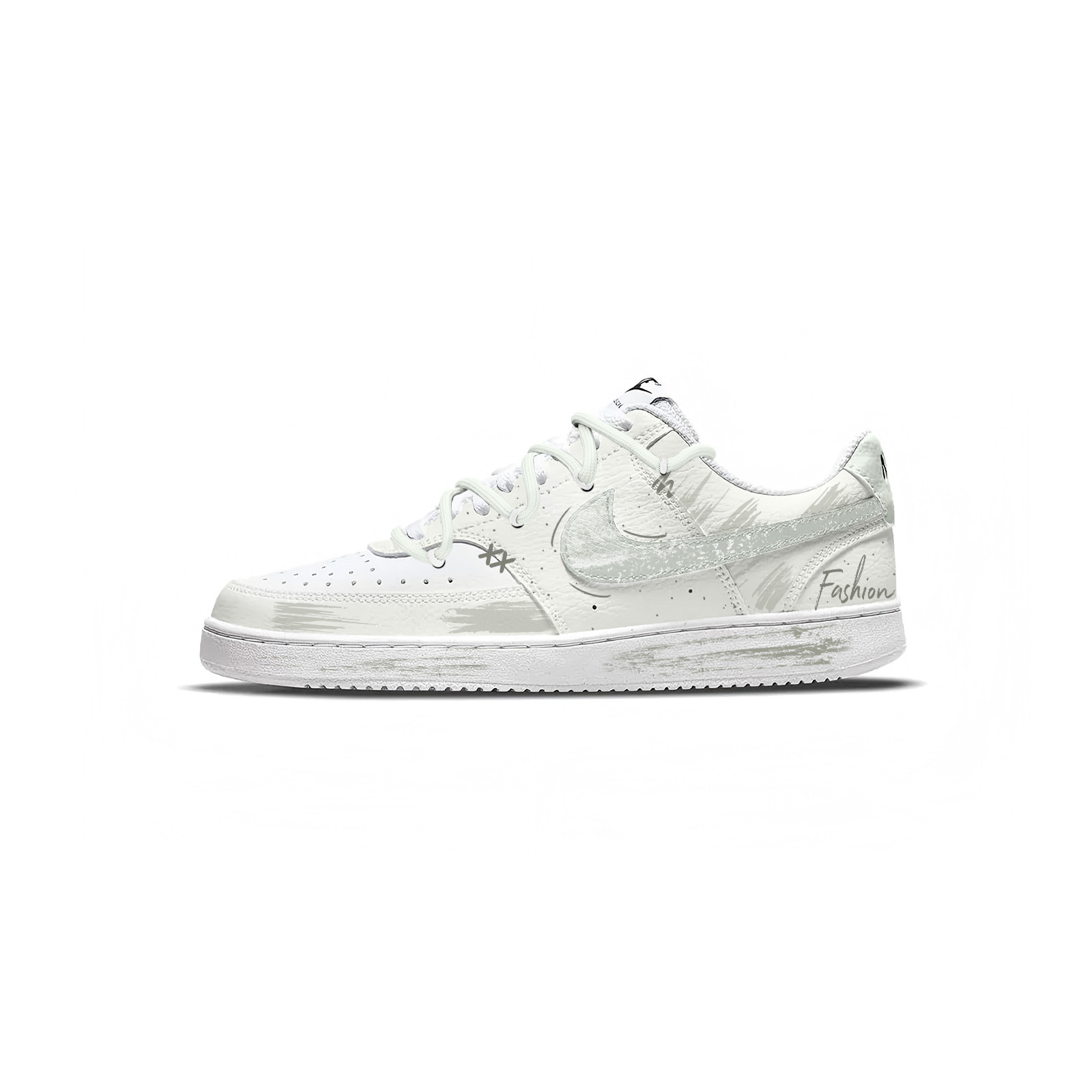 Nike Court Vision 1 If The Wood Of Fusang Abrasion Resistant Low top Skateboard Shoes Unisex Light Green