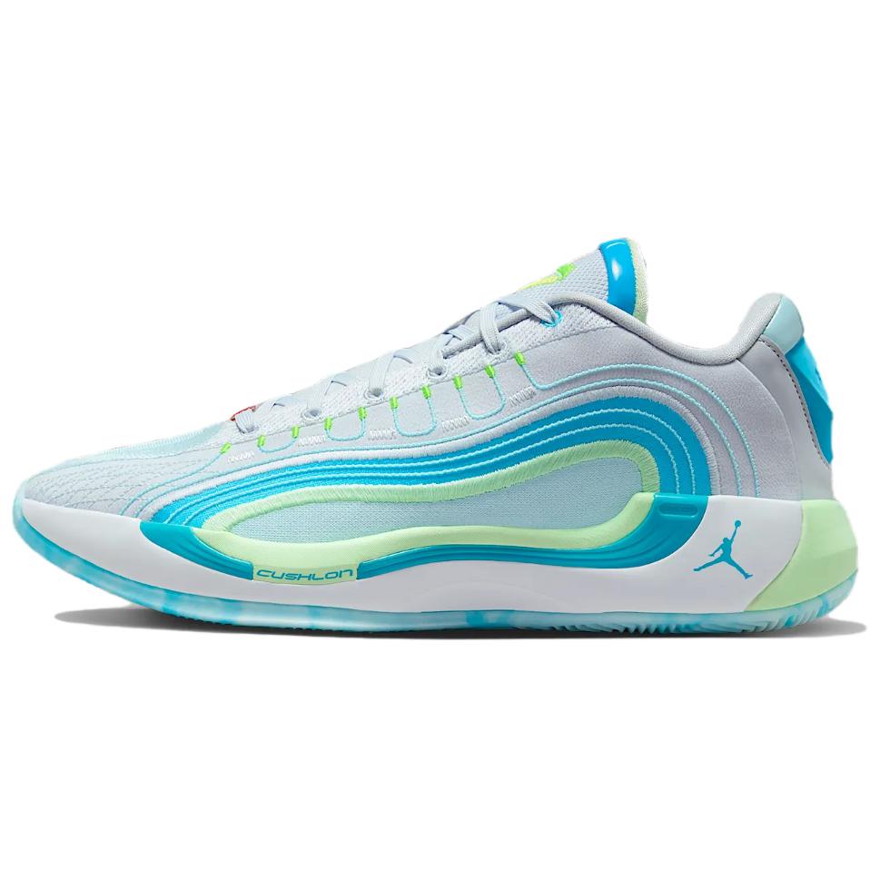 Jordan Luka 4 Low Top Basketball Shoes Men's Gray