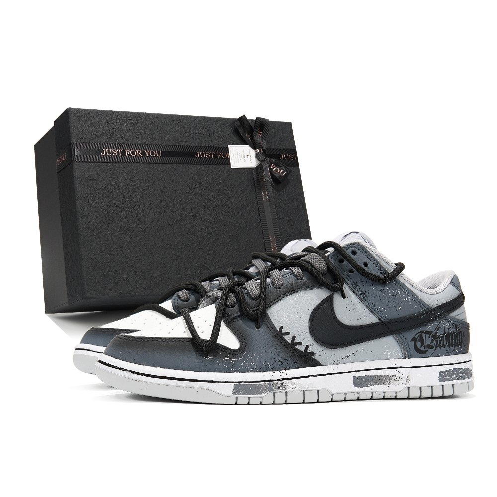 Nike Dunk Low Low-Top Skateboard Shoes GS Shadow Gray