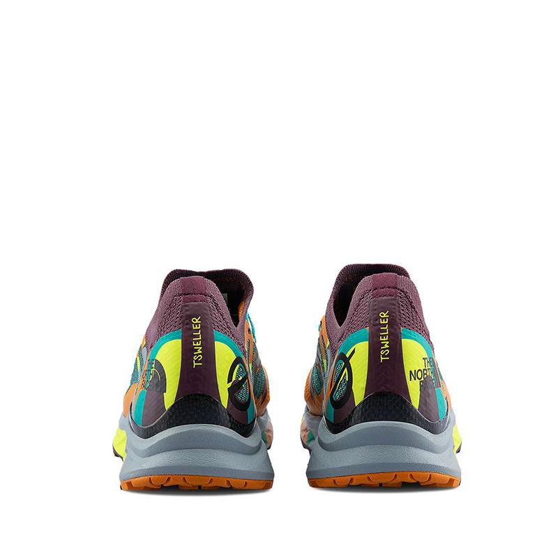 THE NORTH FACE Wear-Resistant Low-Top Running Shoes Women's Orange Purple