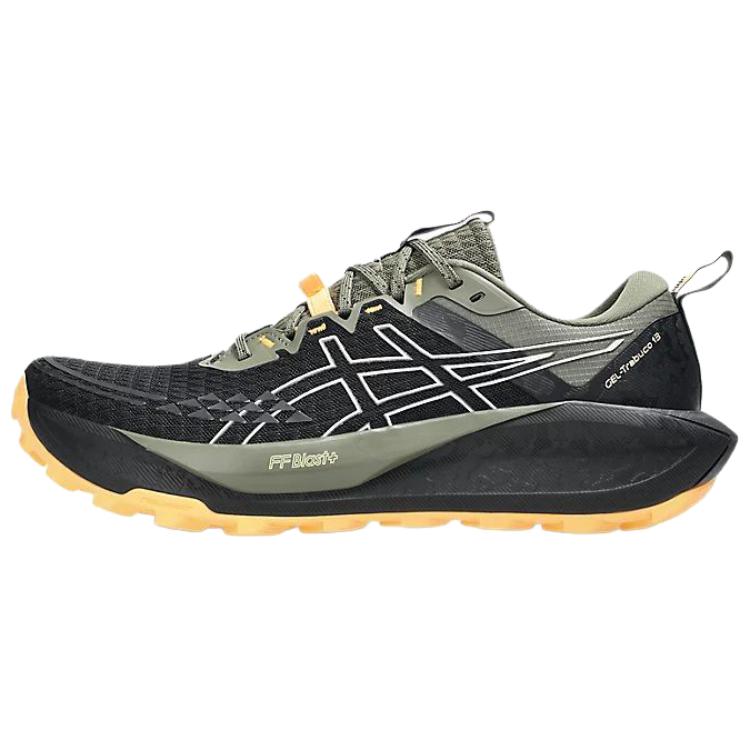 Asics GEL TRABUCO 13 Support Low Top Running Shoes Men's Black Green