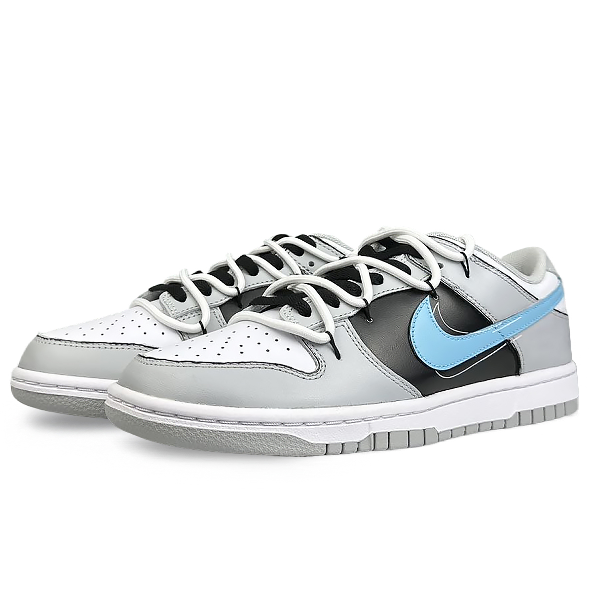 Nike Anti-Slip And Wear-Resistant Lightweight Low-Top Skateboard Shoes Men's Gray Black Blue купить в интернет-магазине Yoocart с быстрой доставкой по России.