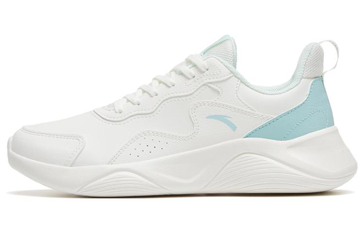 Anta Abrasion Resistant, Breathable, Supportive, Lightweight Low Top Running Shoes Women's White Blue
