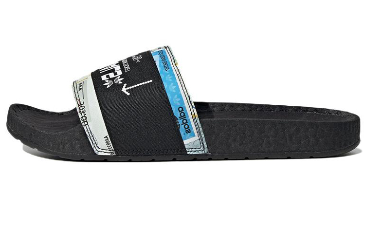 Adidas Originals Adilette Casual Sports Slippers Black White Unisex 'Black White'