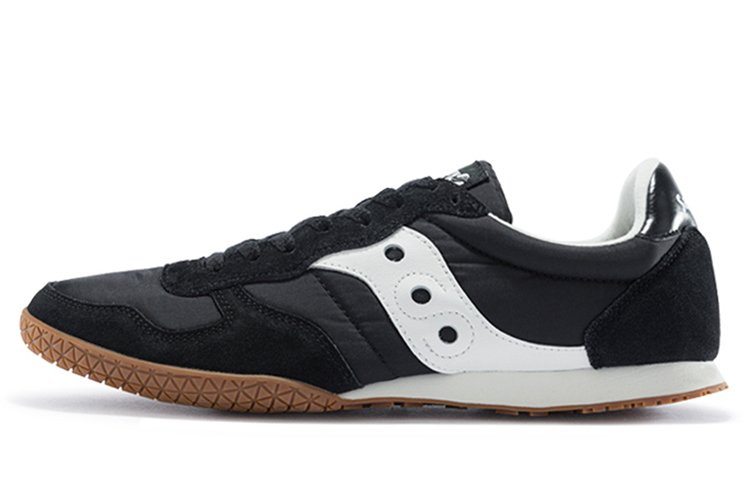Saucony Bullet Cushioning Anti-Slip Wear-Resistant Breathability Low-Top Running Shoes Women's Black White Standard M