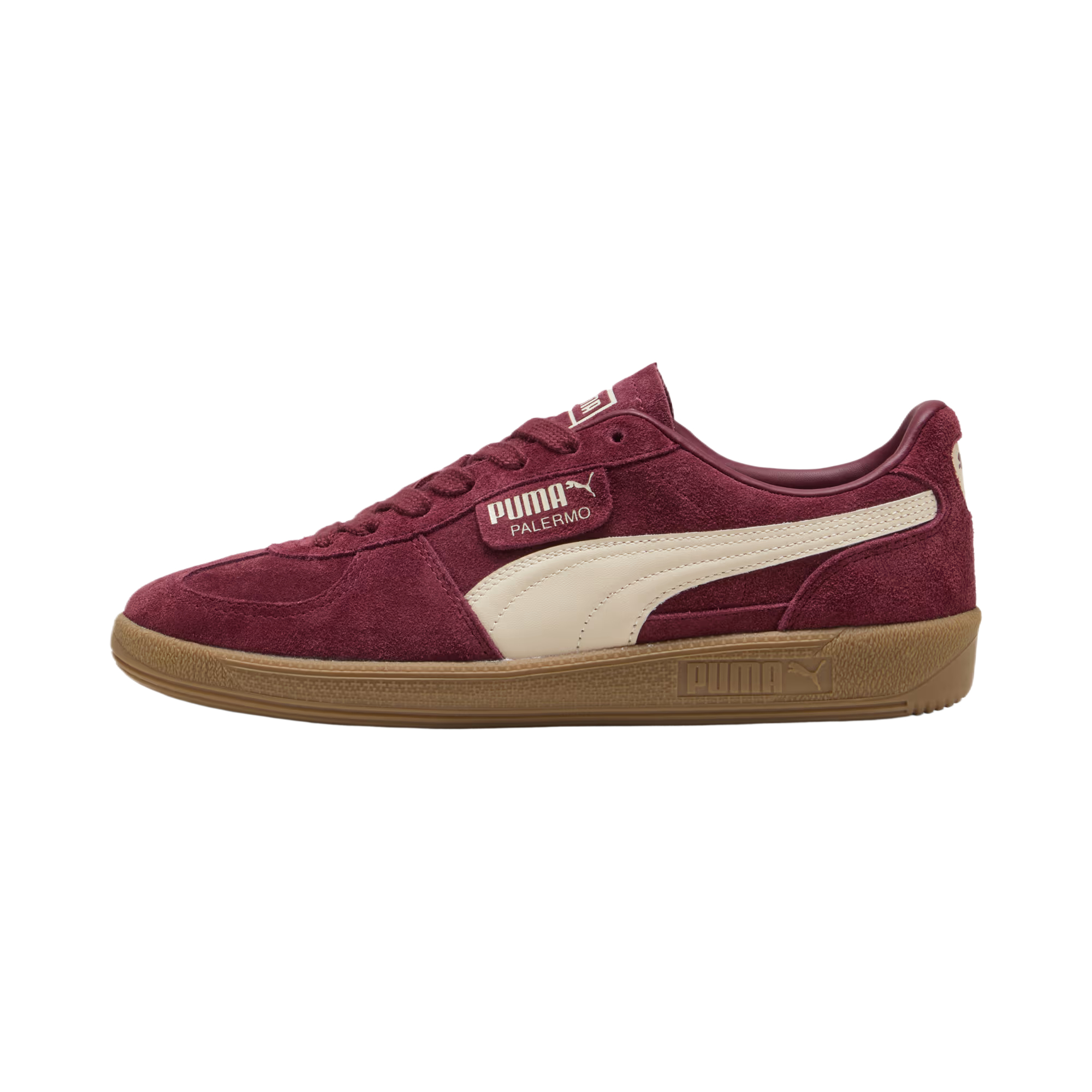 PUMA Palermo Top Grain Cow Leather Training Shoes Unisex Red