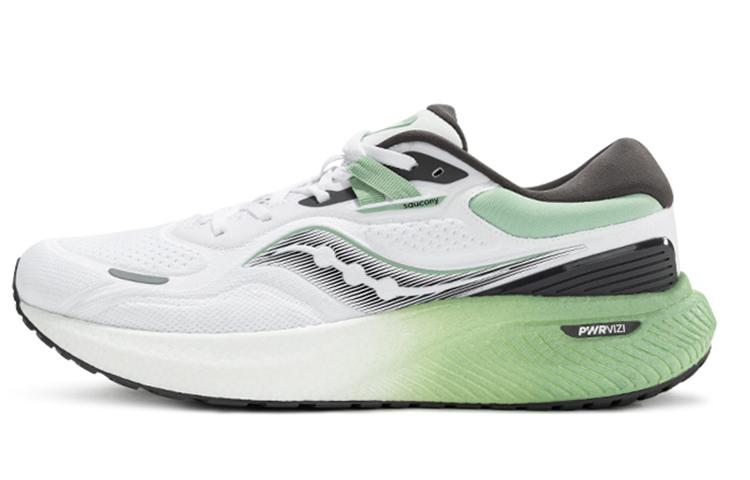 Saucony Surge 1 Cushioned Wear-Resistant Slip-Resistant Low-Top Rubber Running Shoes Men's White Green