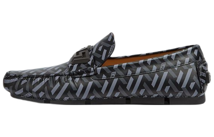 VERSACE La Greca Moccasin Grey
