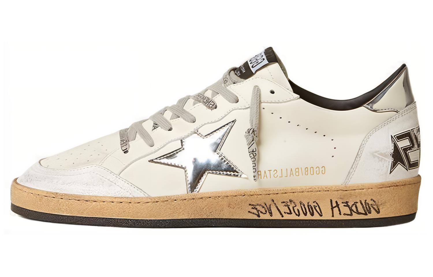 Golden Goose Ball Star Low top Skateboard Shoes Men's White