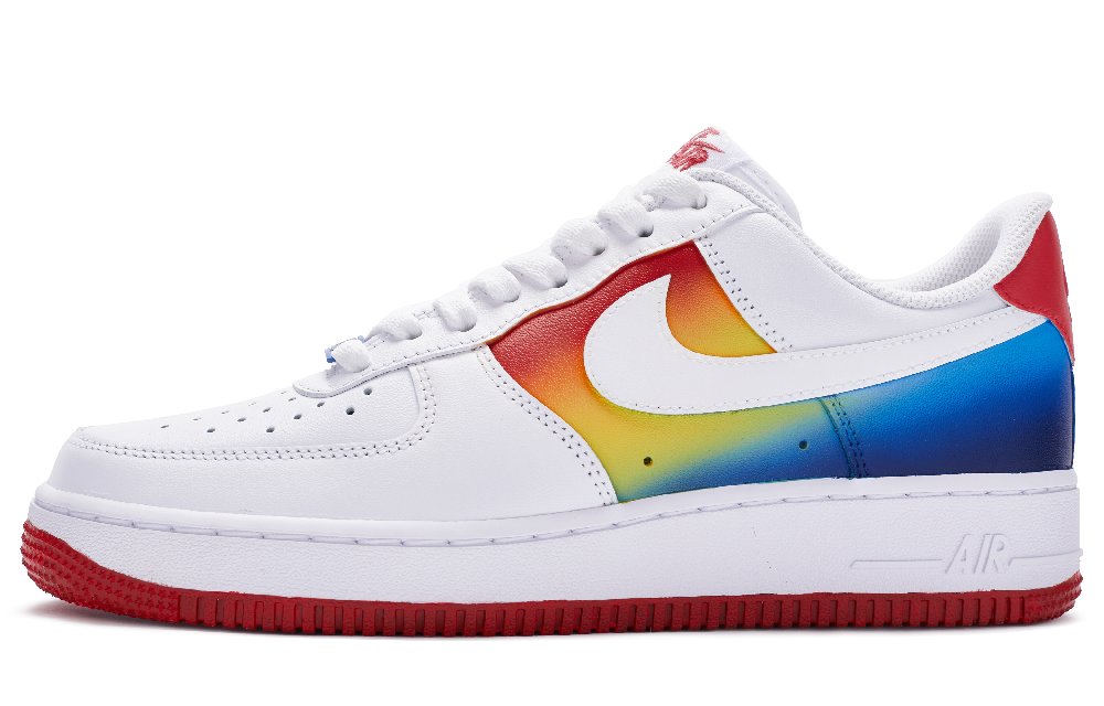 Nike Air Force 1 Low 07 811 Manufacturing Low Top Skateboard Shoes Men's White Red Yellow Blue