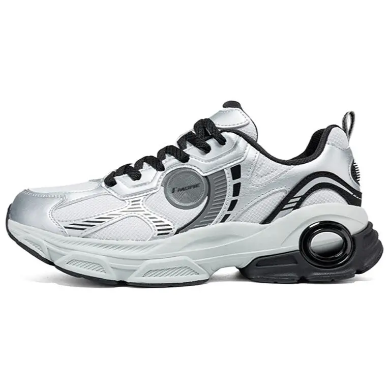361° Sports Life Collection Anti Slip Wear Resistant Low Top Casual Shoes Men's Silver Black