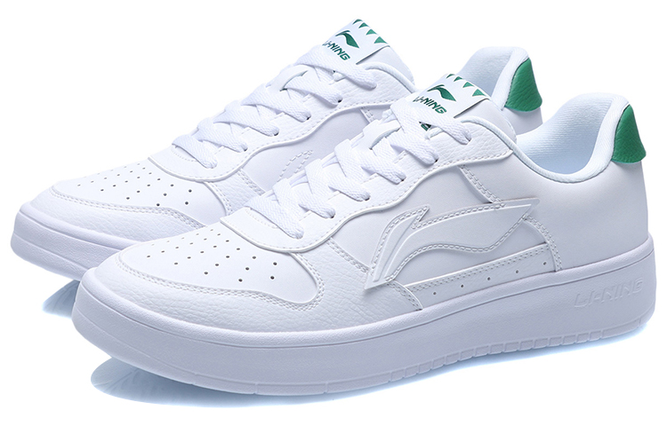 LiNing Coverage Thermal Slip Resistant Low Top Skateboard Shoes Men's White Green купить в интернет-магазине Yoocart с быстрой доставкой по России.