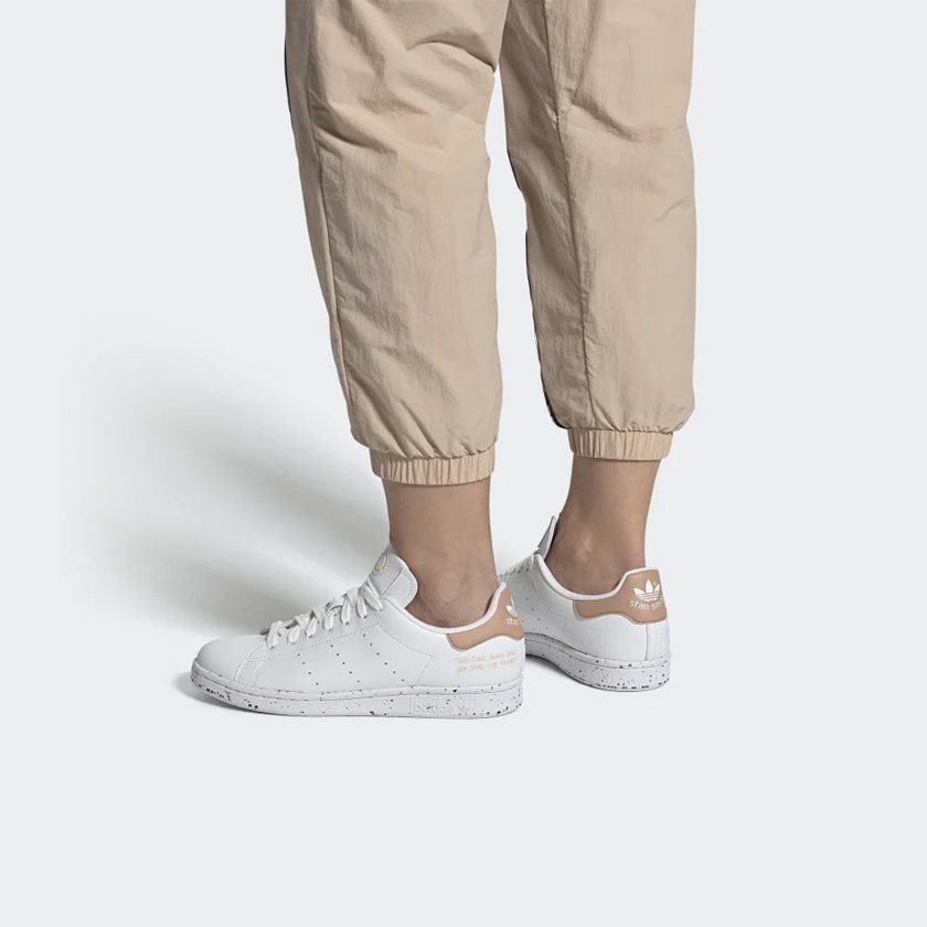 Adidas Originals STAN SMITH Slip Resistant Low Top Skateboard Shoes Unisex Light Pink White