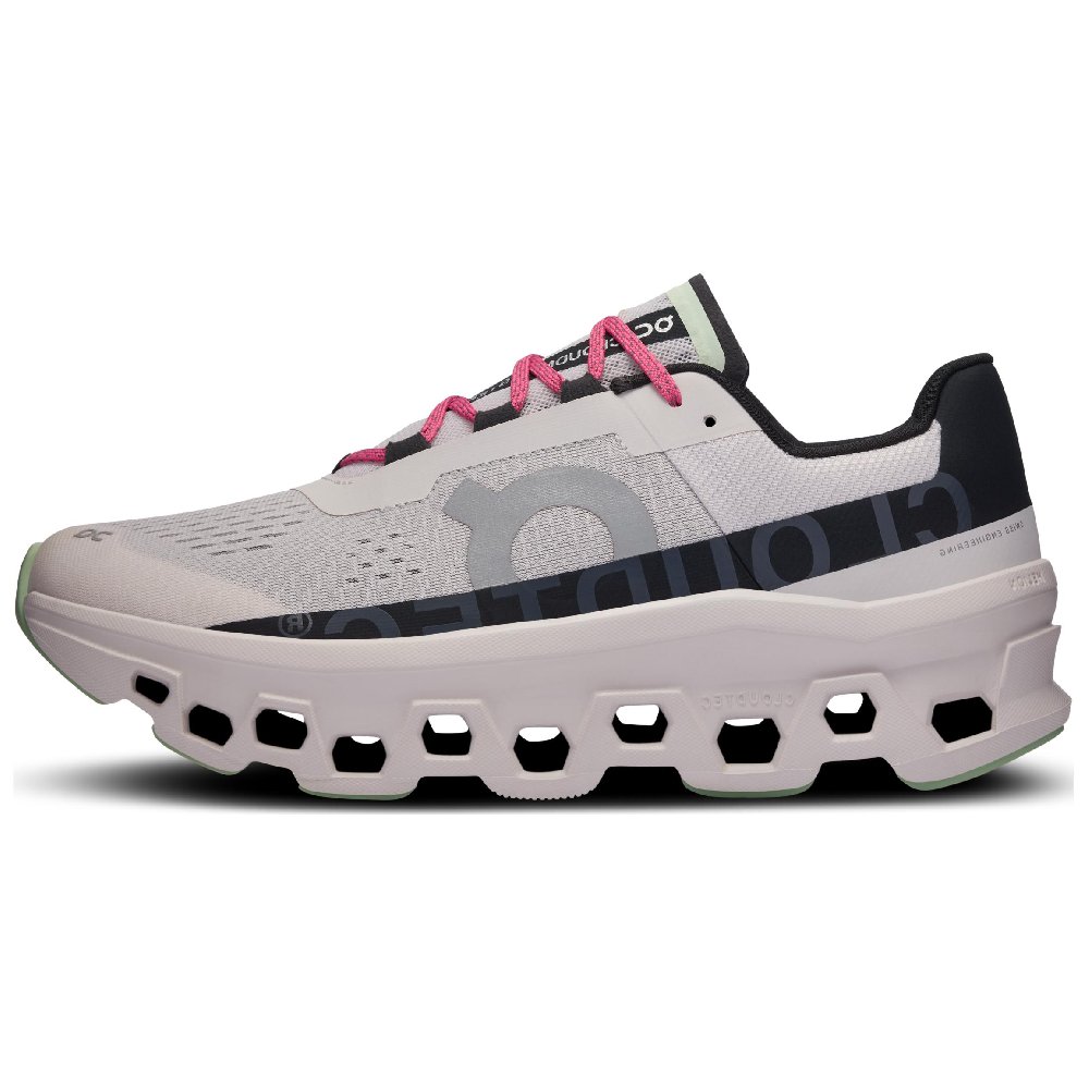 On Cloudmonster Anti-Slip Wear-Resistant Low-Top Running Shoes Men's Gray Black