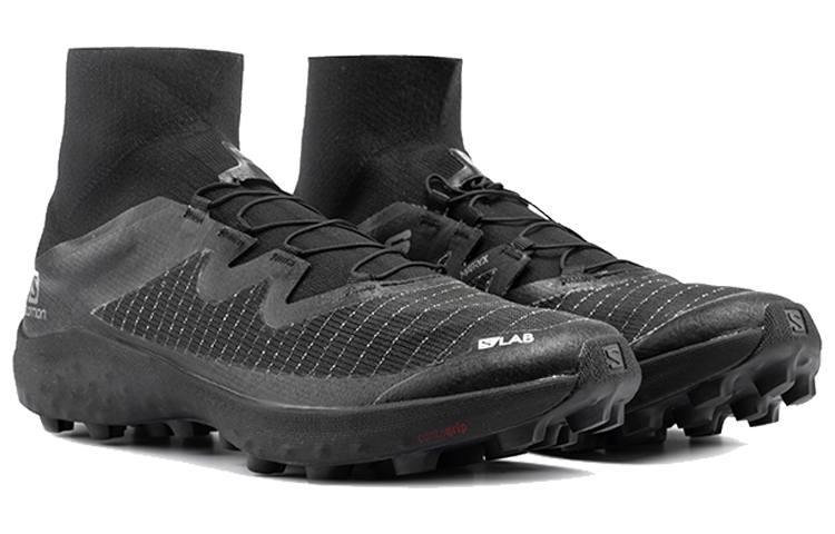 SALOMON High Top Trail Running Shoes Men's Black